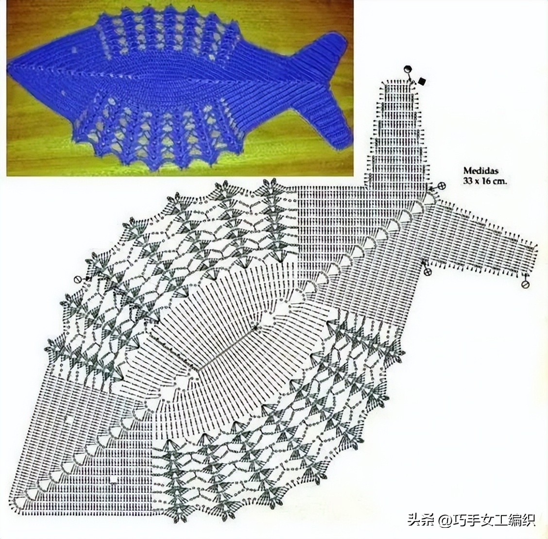 她只用零线就把鱼钩出了百变的花样，还超实用，真是太聪明了！