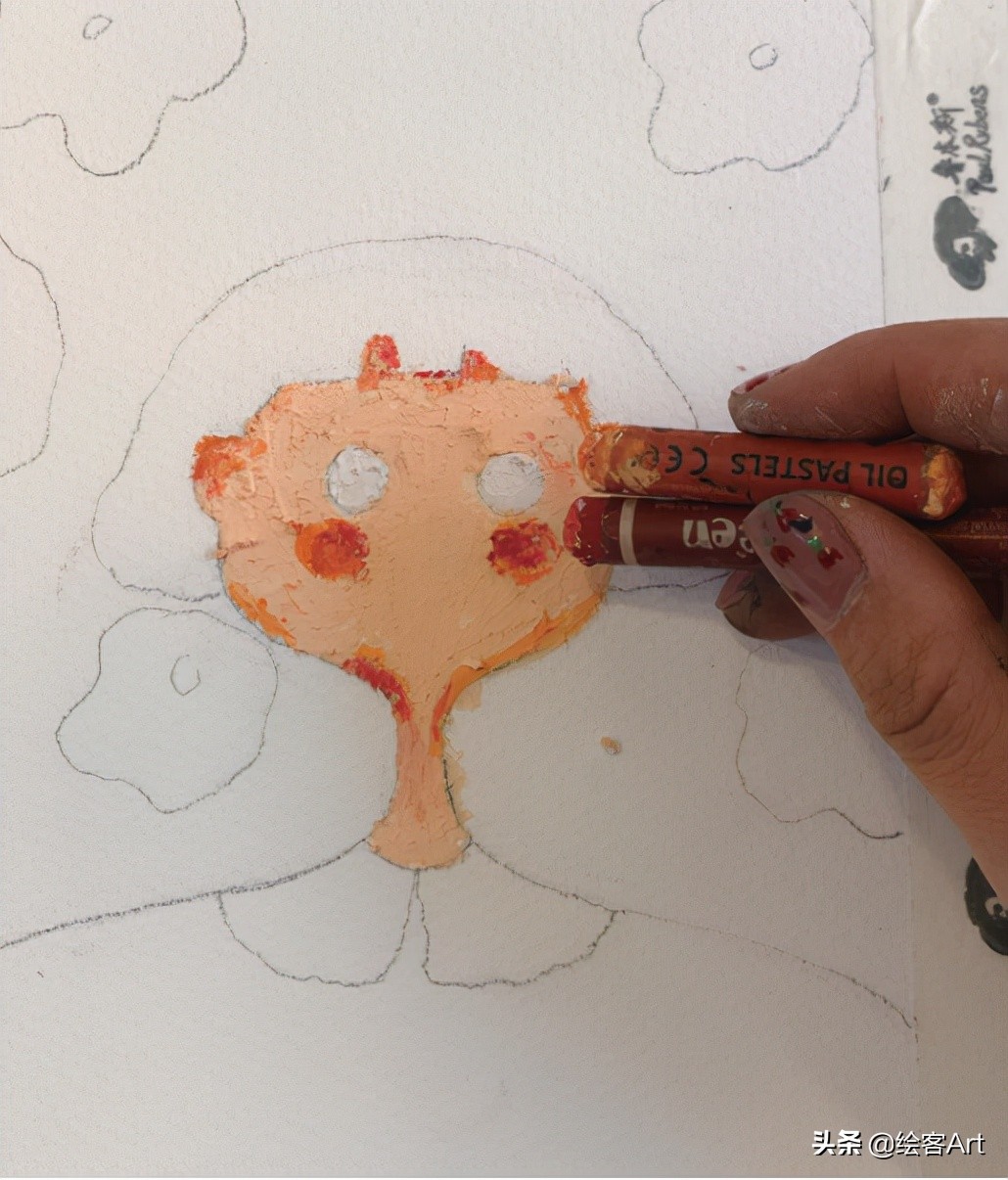 治愈了一切的不可爱图片,油画棒森系小清新插画