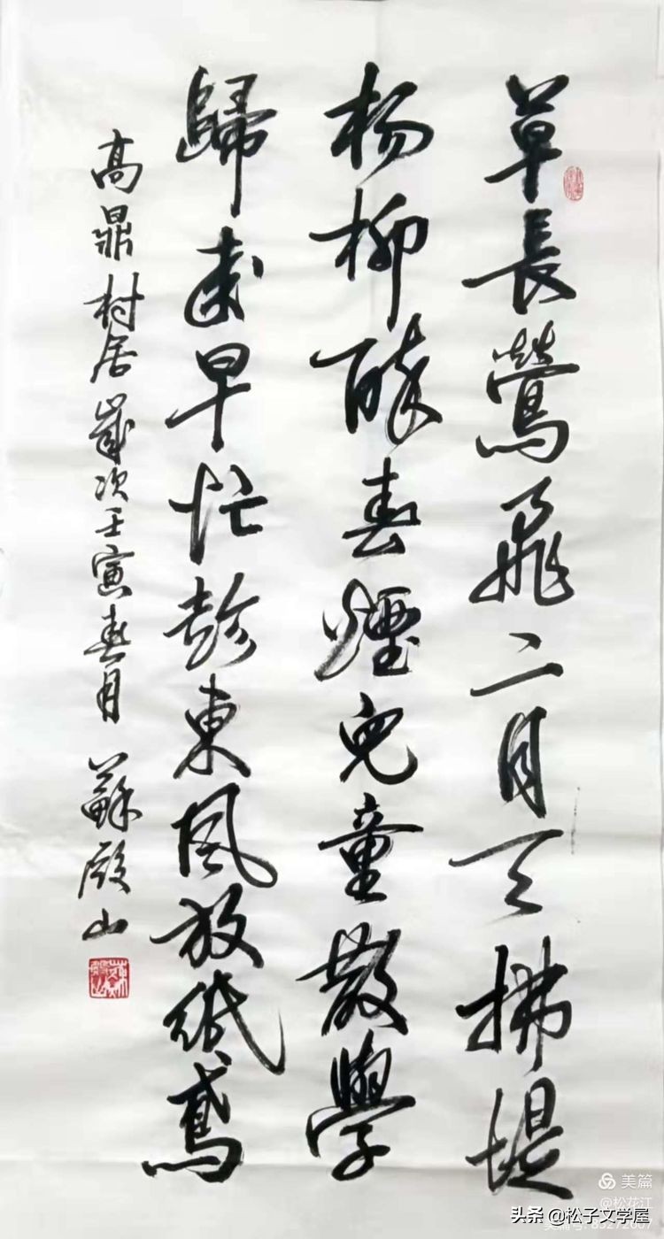 祖国颂水笔书法作品欣赏,祖国颂竖版书法作品