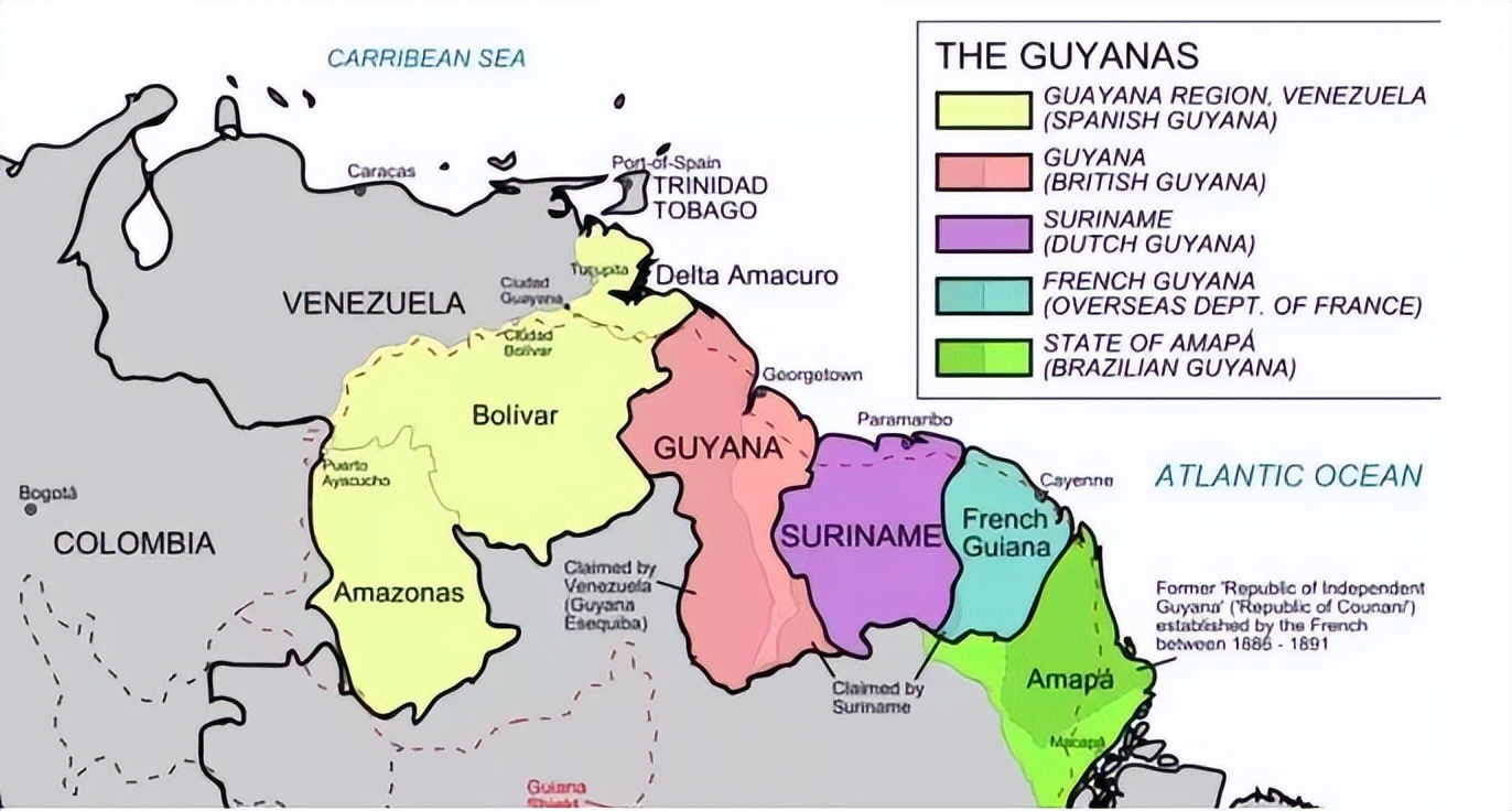 法属圭亚那是南美唯一不独立的吗,南美洲第一个独立的国家