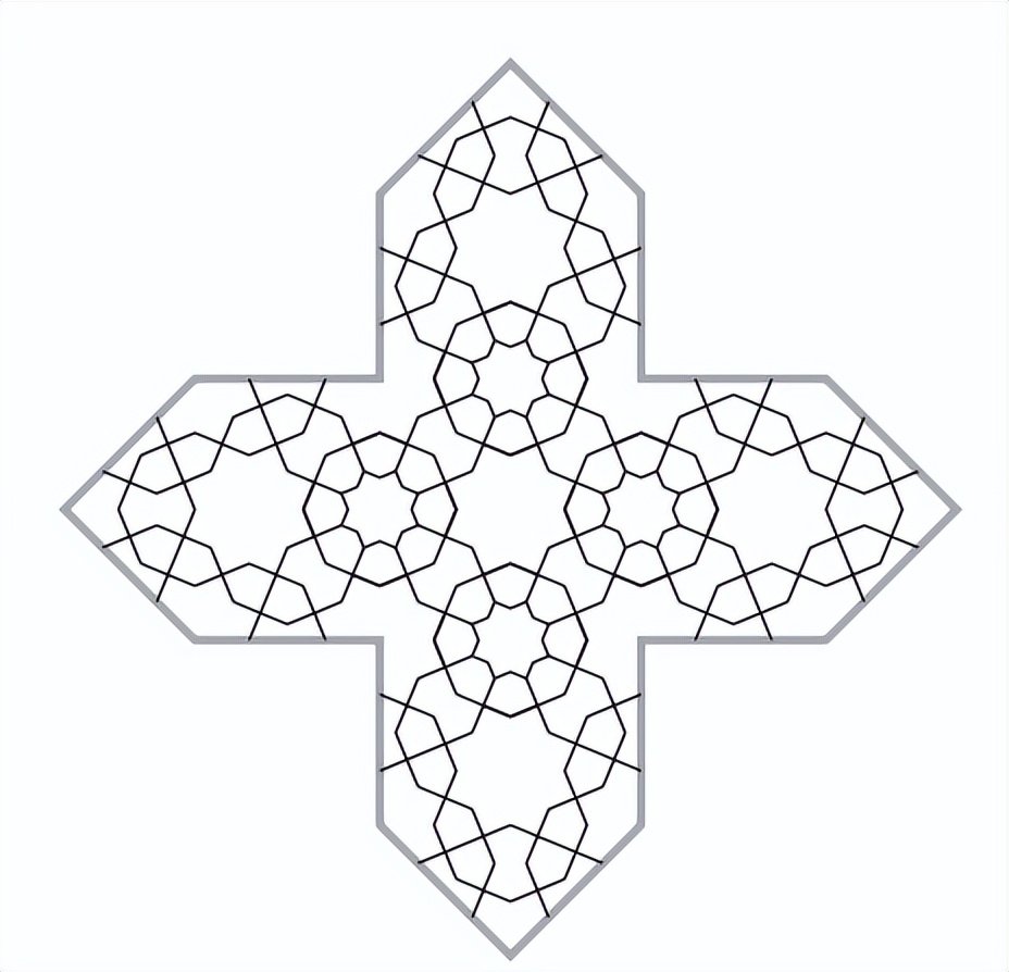 伊斯兰艺术：基于星形和十字形模式的模块化设计系统