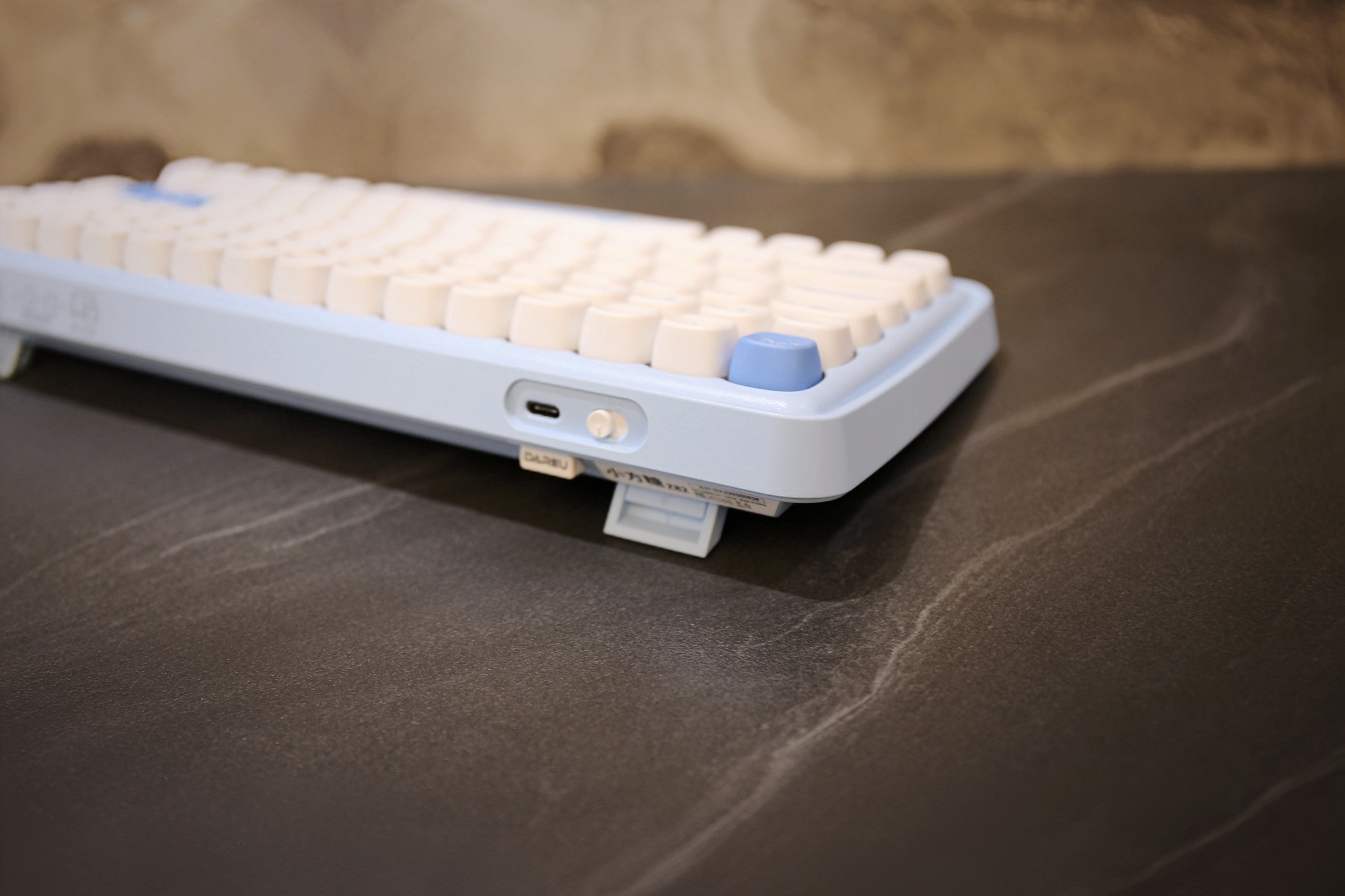 达尔优主题樱花机械键盘测评,达尔优玉桂狗键盘测评