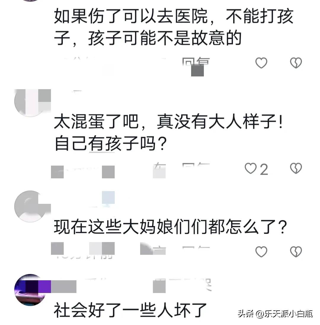 小男孩踢球撞到大妈被打后续,男童踢球碰到大妈被打