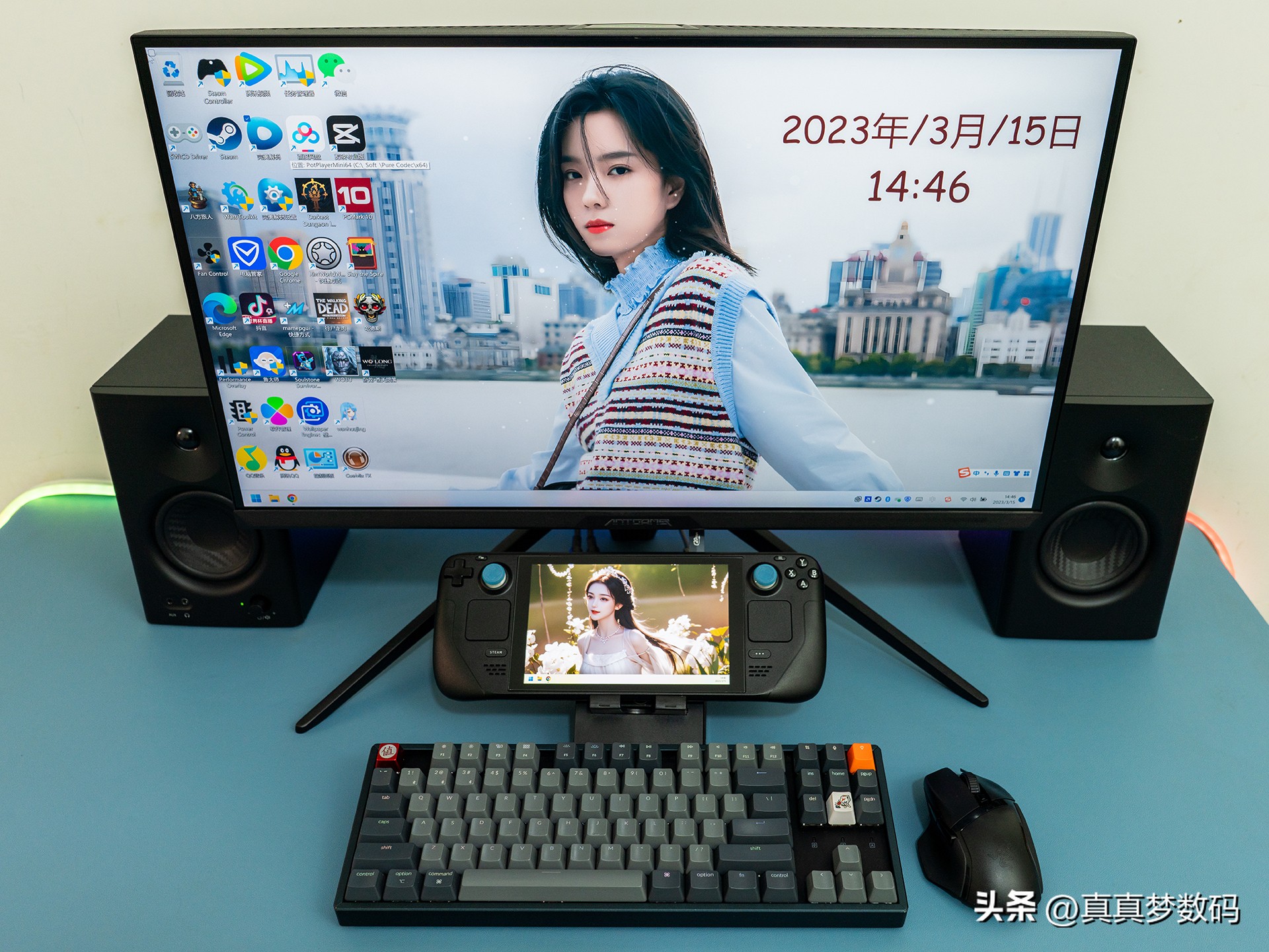 不只是游戏机！SteamDeck连接4K显示器做电脑主机性能和心得分享