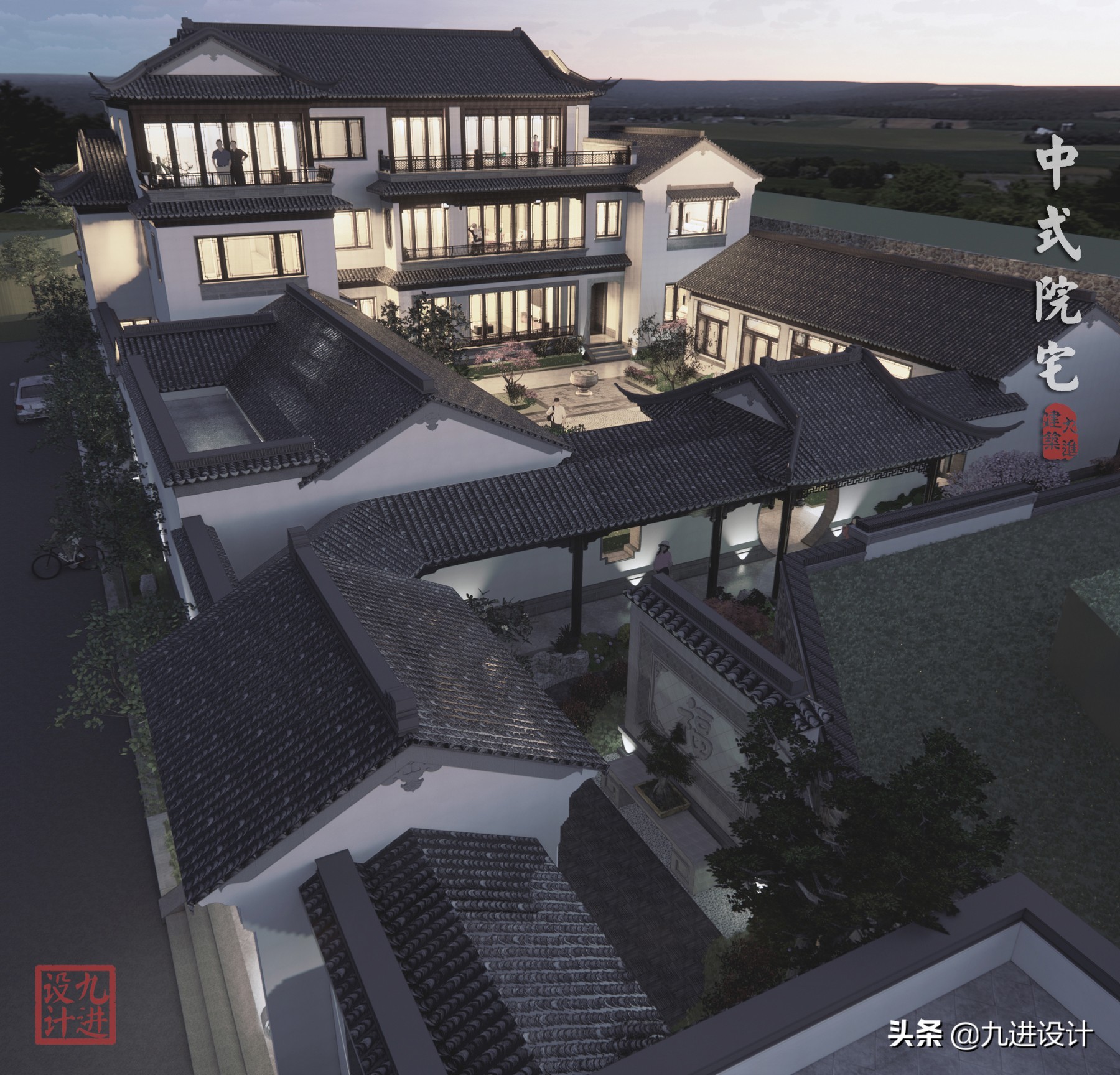 中式建筑以院为中心,中式院子诗意的生活场景