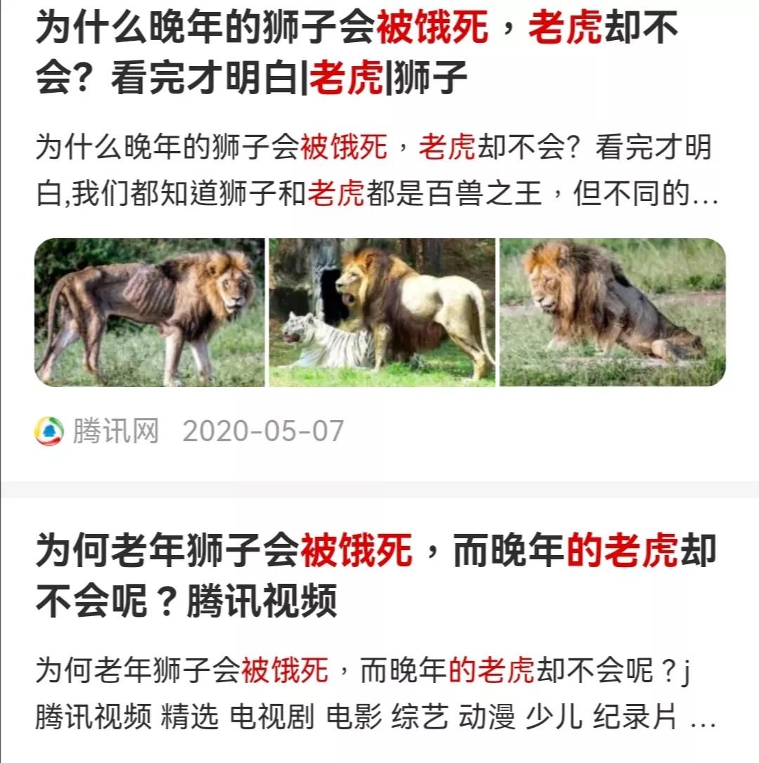 老虎老了会饿死吗,狮子老虎为什么要灭绝