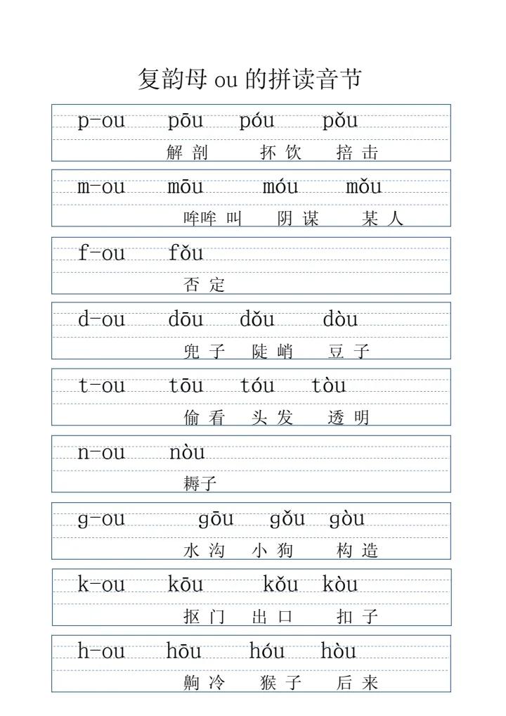 拼音字母表带拼读的,拼音表图打印版