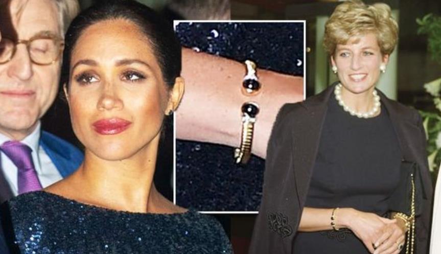 梅根凯特皇室造型,梅根黄金首饰