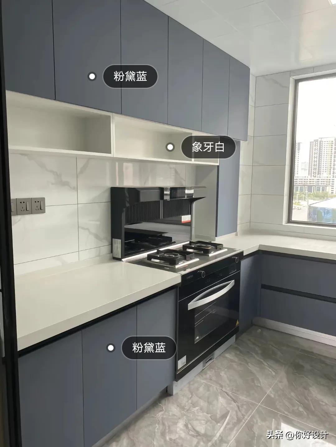 橱柜颜色搭配效果图,橱柜与瓷砖颜色搭配