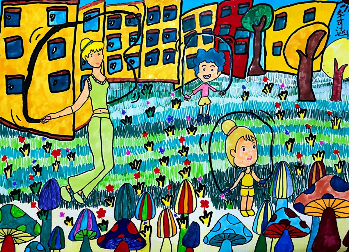 少儿书画大赛创意儿童画,童真里的色彩儿童画创作大赛