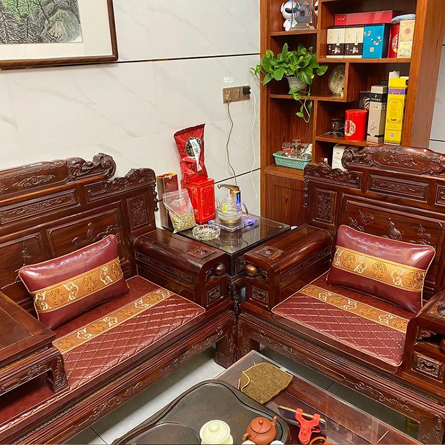 红木沙发坐垫以及木质沙发垫图片,红木家具定制红木坐垫