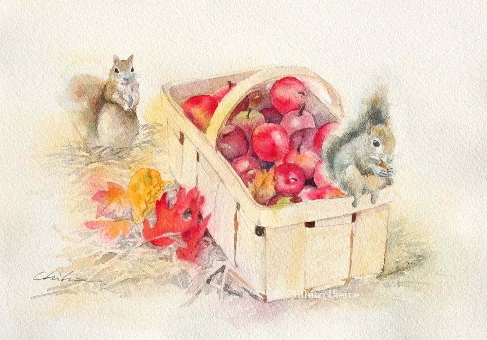 日本美少女工笔画家,日系女画家作品