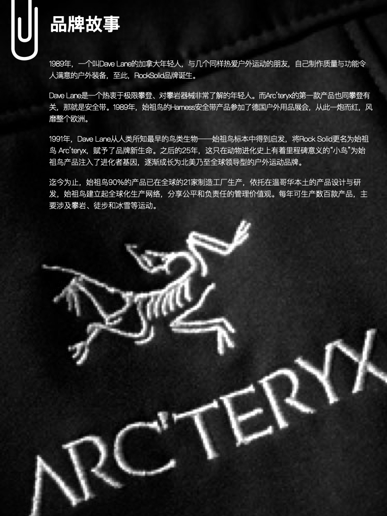 始祖鸟品牌风格定位,羽绒服中的天花板品牌始祖鸟