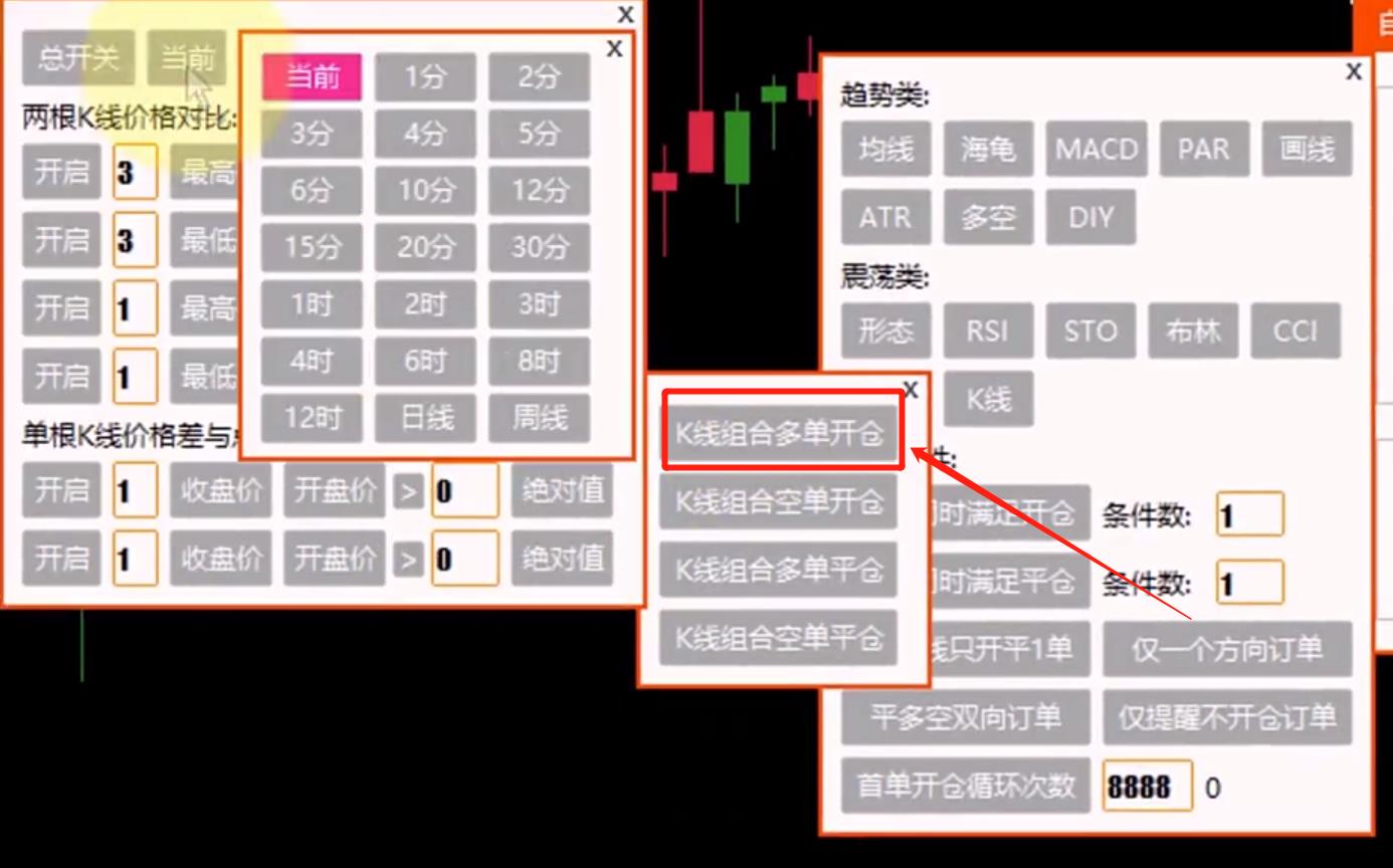 基于excel的自动交易系统,K线形态交易系统