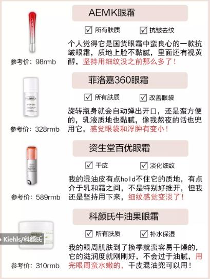 百雀羚眼霜哪款好用,眼霜合集