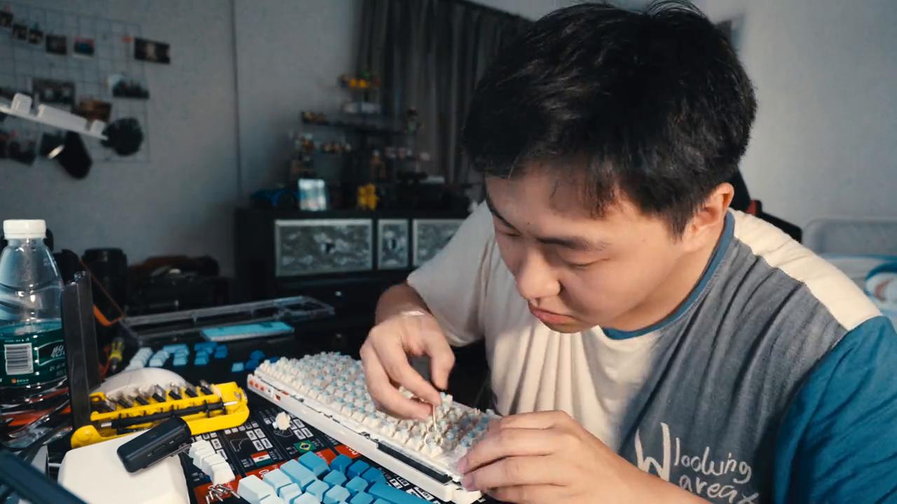 ixpe轴上垫,自带ixpe轴下垫的键盘