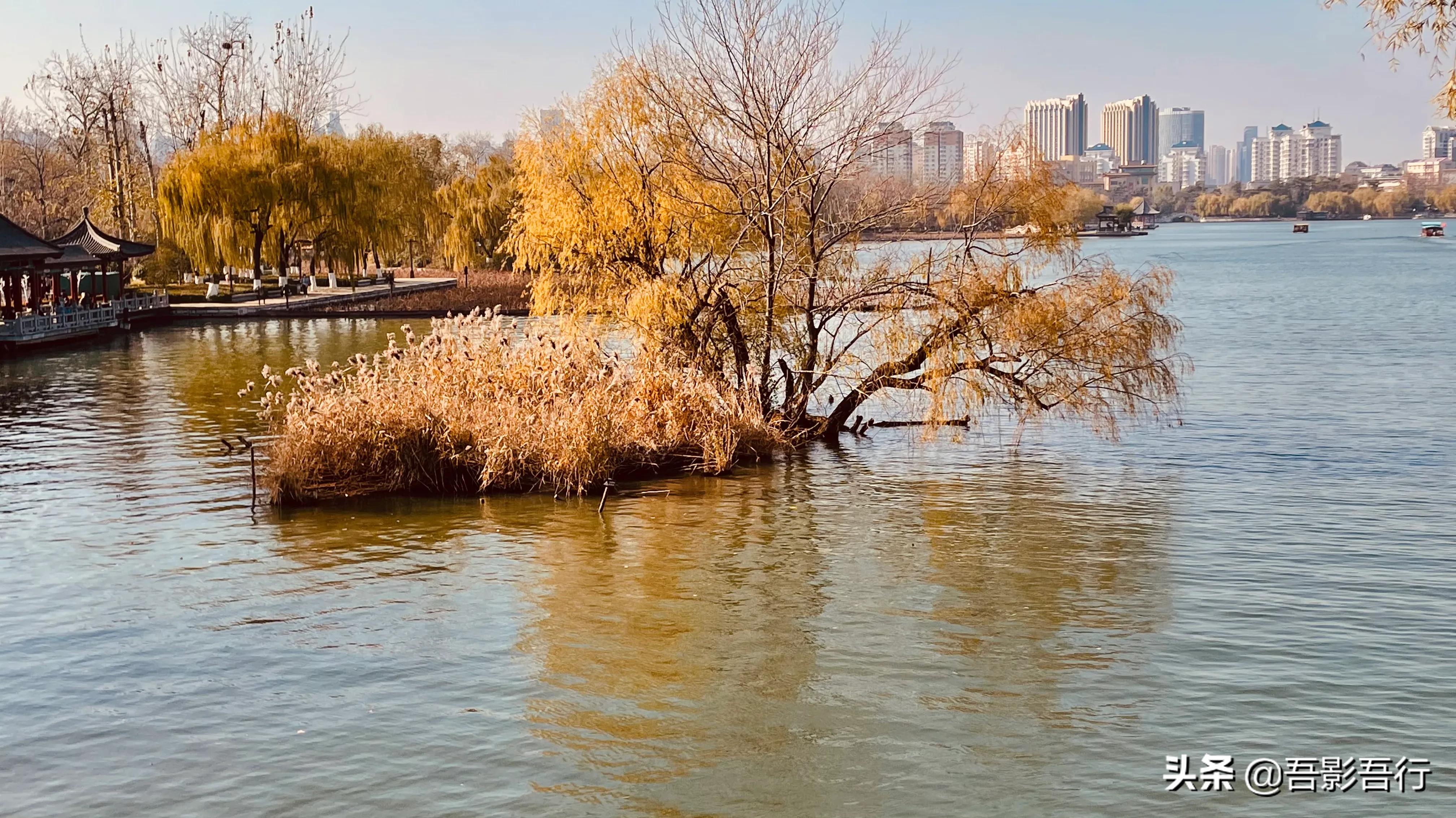 济南大明湖秋冬图片高清,初春大明湖美景图片