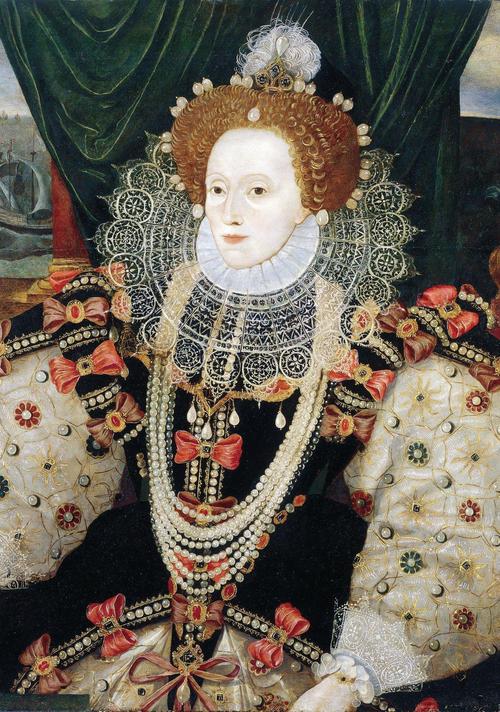 英国宫廷服装刺绣,英国伊丽莎白一世服饰