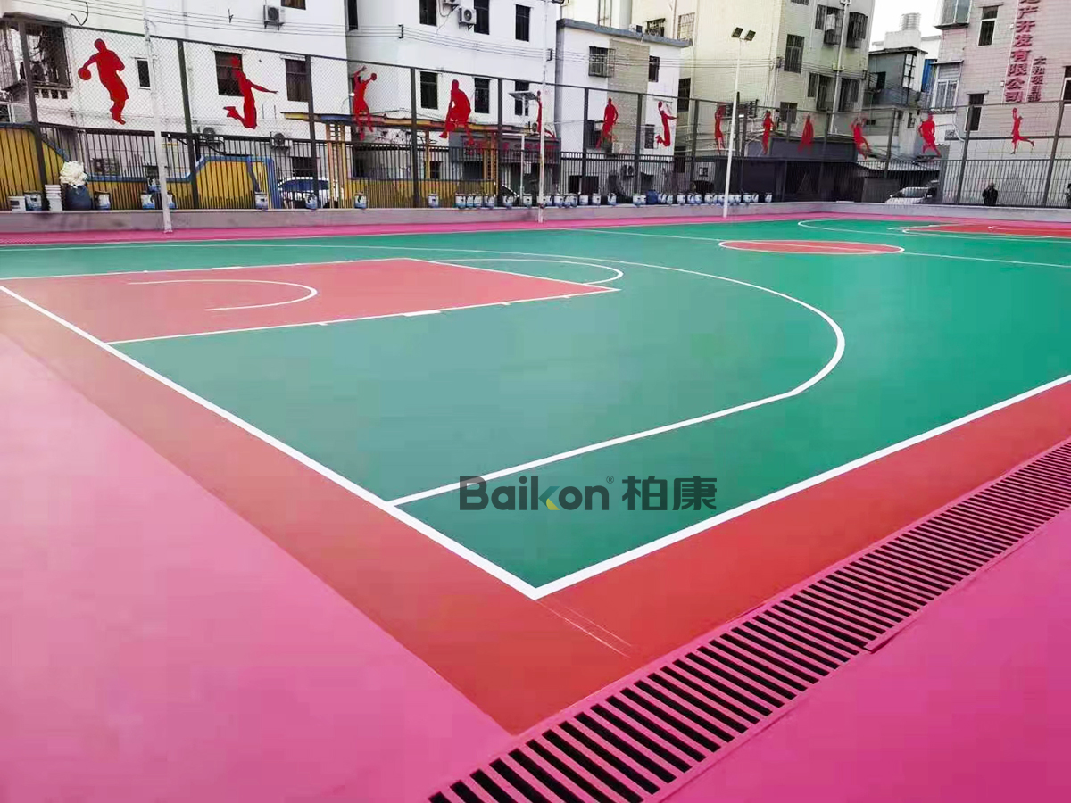 广州硅pu篮球场地面,蔡甸好的硅pu塑胶篮球场