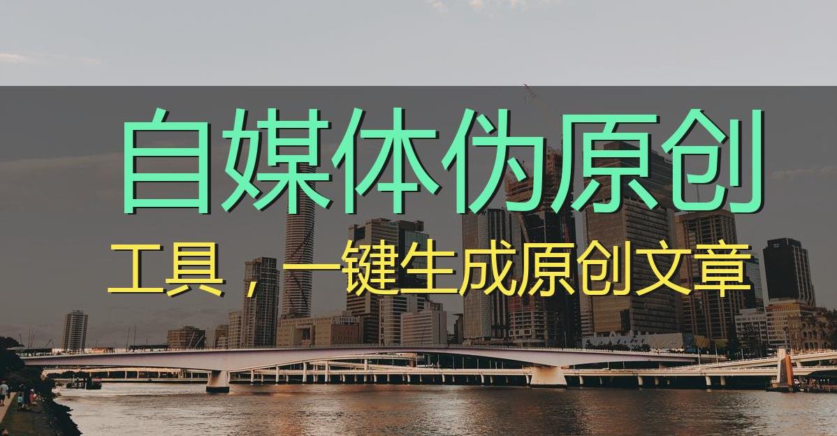自媒体一键伪原创免费软件,原创度百分之80的伪原创工具