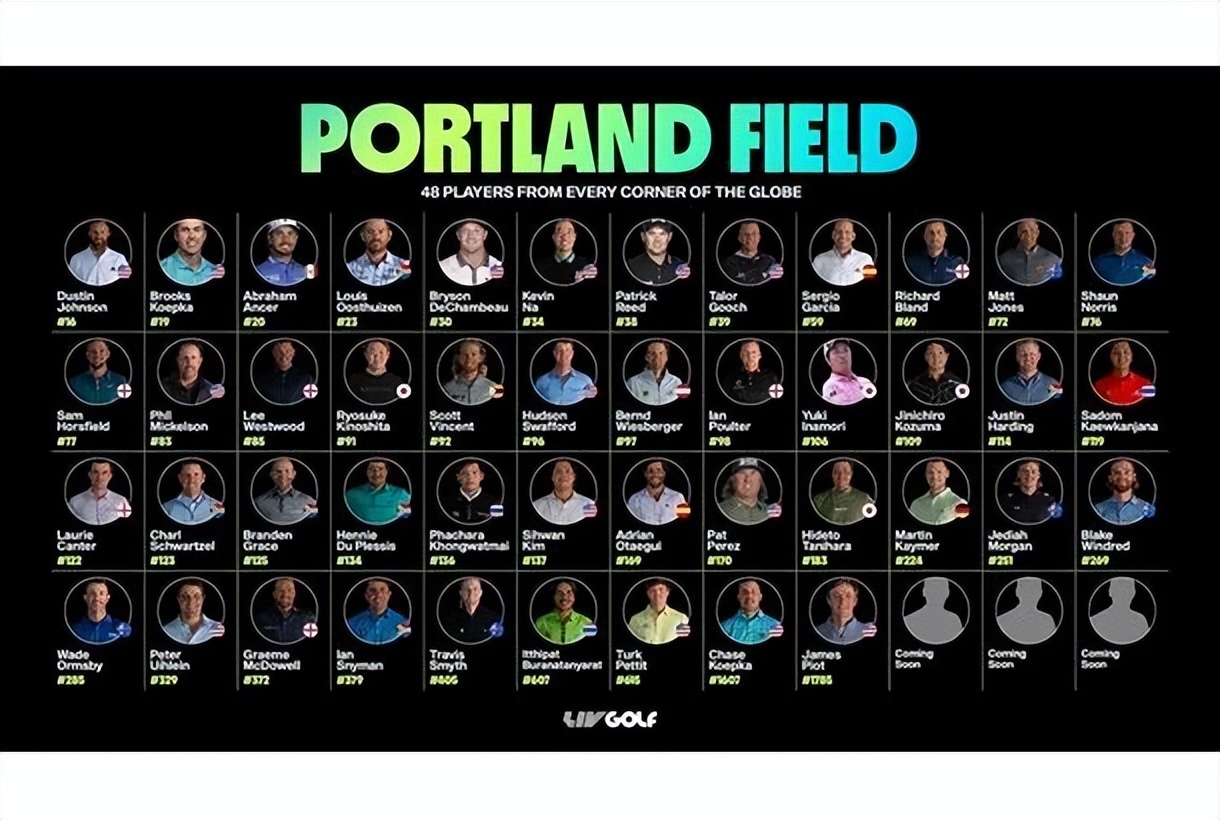 livgolf赛事时间表,livgolf阵容