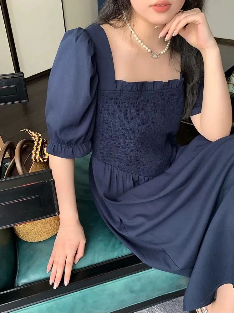 夏天微胖连衣裙,小个子120-150斤微胖连衣裙