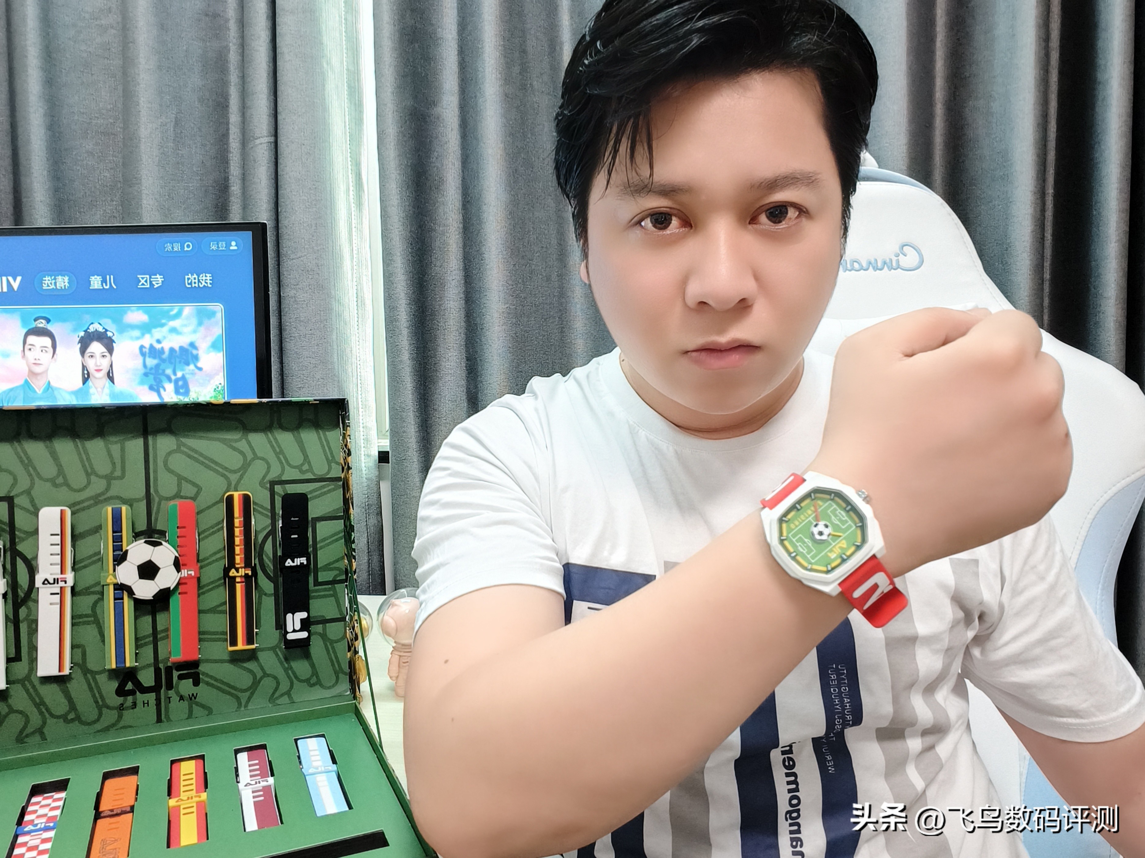 fila足球手表套盒,fila限量版数字手表