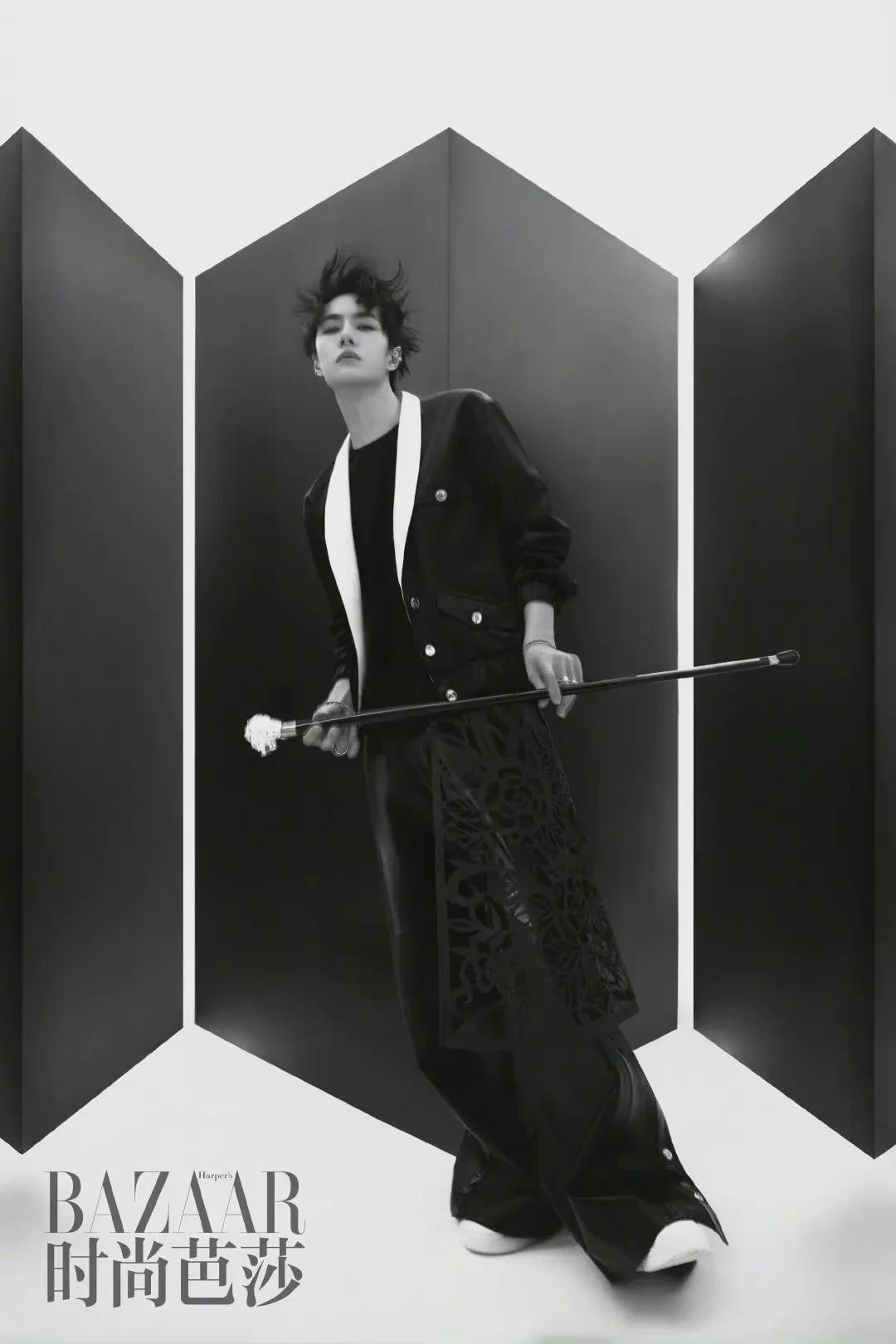 时尚芭莎肖战和谁拍过,时尚芭莎肖战年度盛典照片