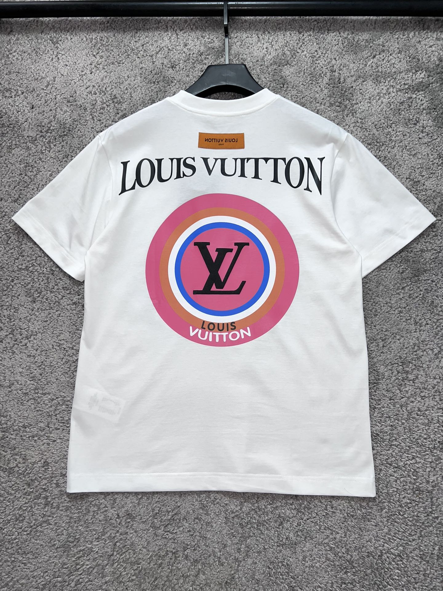 lv路易威登老花logo提花衬衫短袖,lv路易威登短袖正品