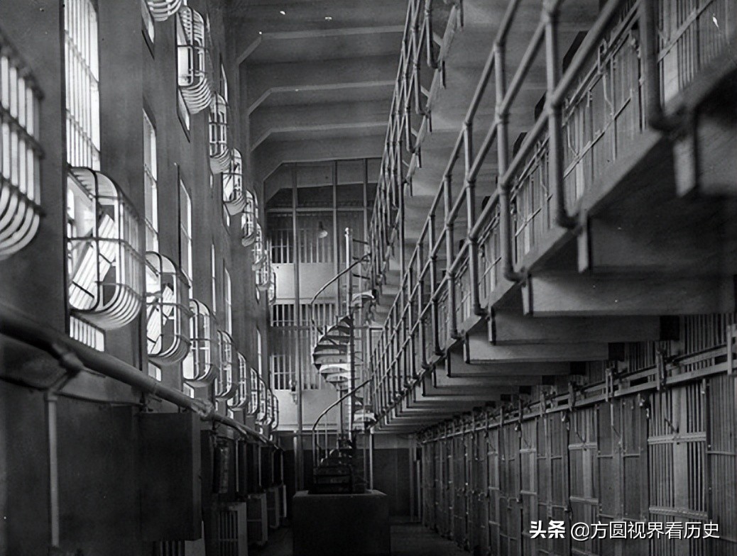 美国监狱食堂图片,美国恶魔岛监狱图片