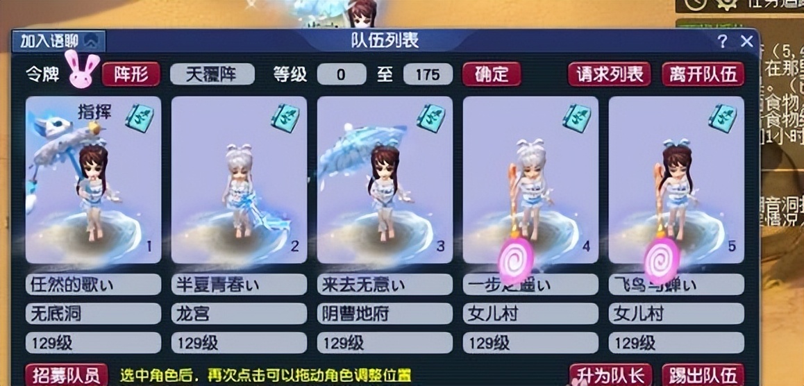 梦幻西游五开阵容配置,梦幻西游159五开阵容搭配