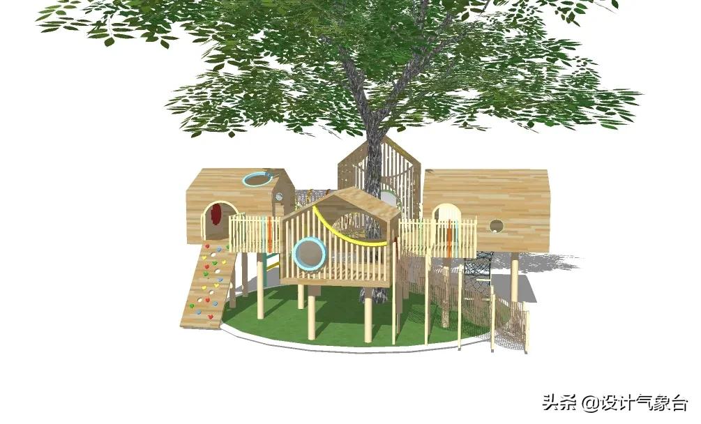 滑梯儿童房间小空间设计,室内儿童游乐场如何设计