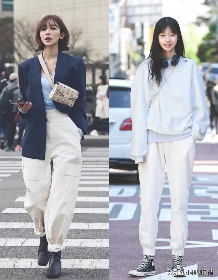 首尔街拍女穿搭图片,首尔街拍穿搭美女