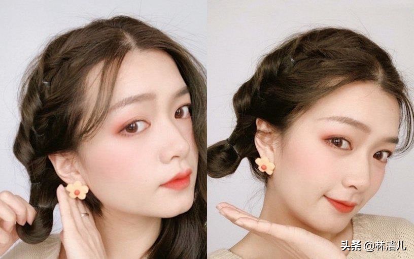 赵丽颖同款半扎发发型扎法,扎发教程简单好看赵丽颖同款发型