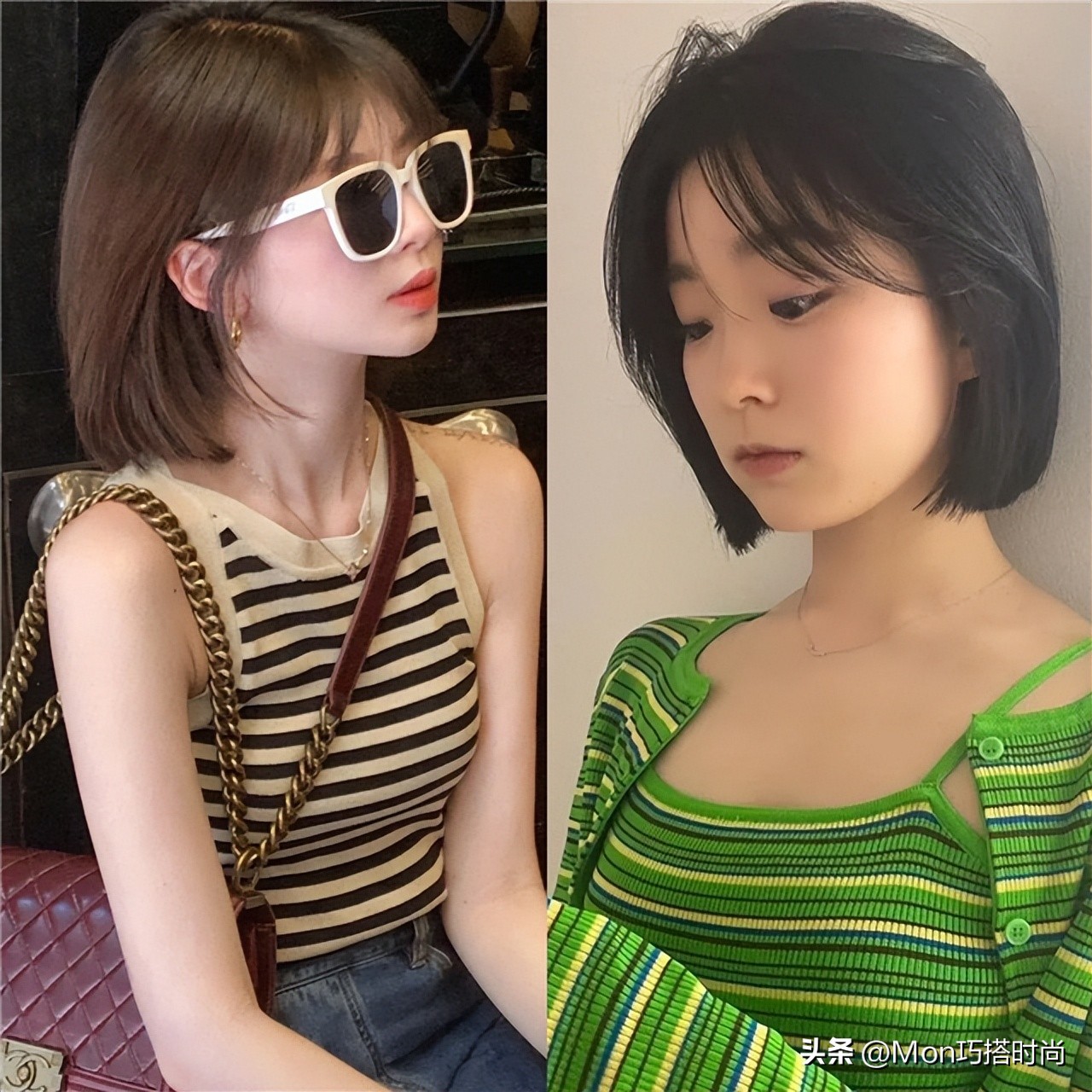 脸小颈短的人适合什么发型,减龄显发量多的齐肩发发型