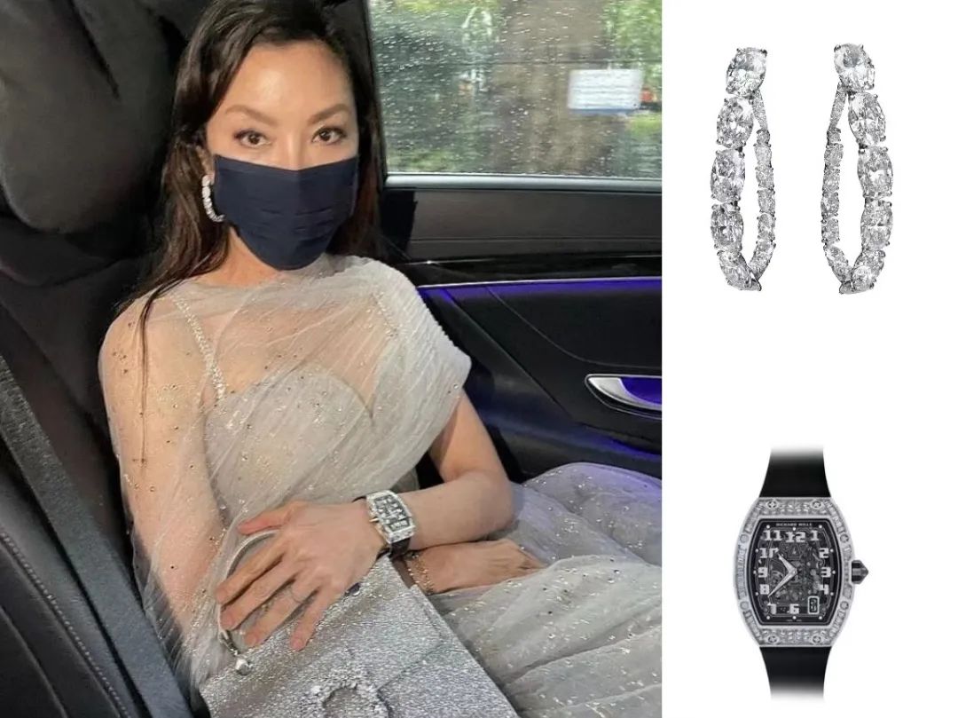 杨紫琼高定礼服闪耀戛纳红毯,杨紫琼携手老公亮相奥斯卡红毯