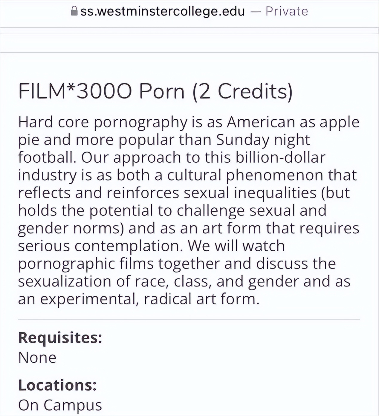 美国一大学居然开设色情片鉴赏课，啧啧，这尺度真大..