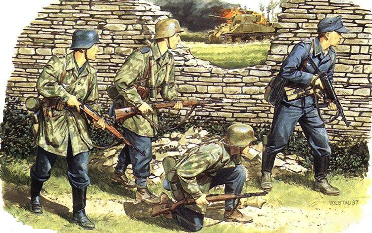 二战德军装甲部队彩绘,二战士兵的彩绘