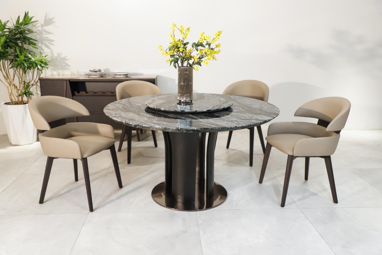 意式极简纯天然大理石餐桌,意式大理石餐桌款式
