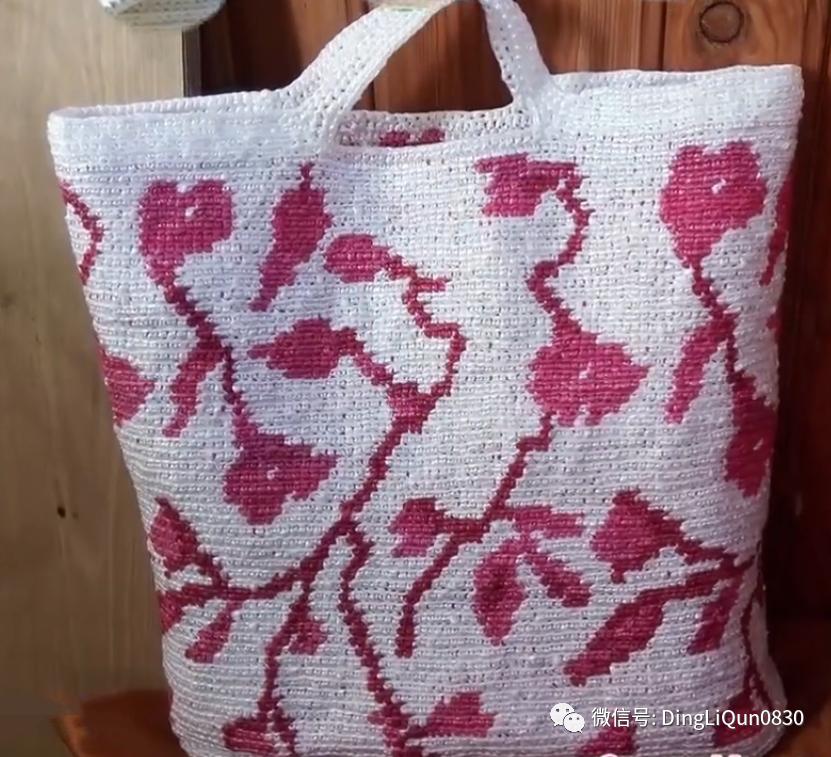 针织包包手工图纸,针织包作品