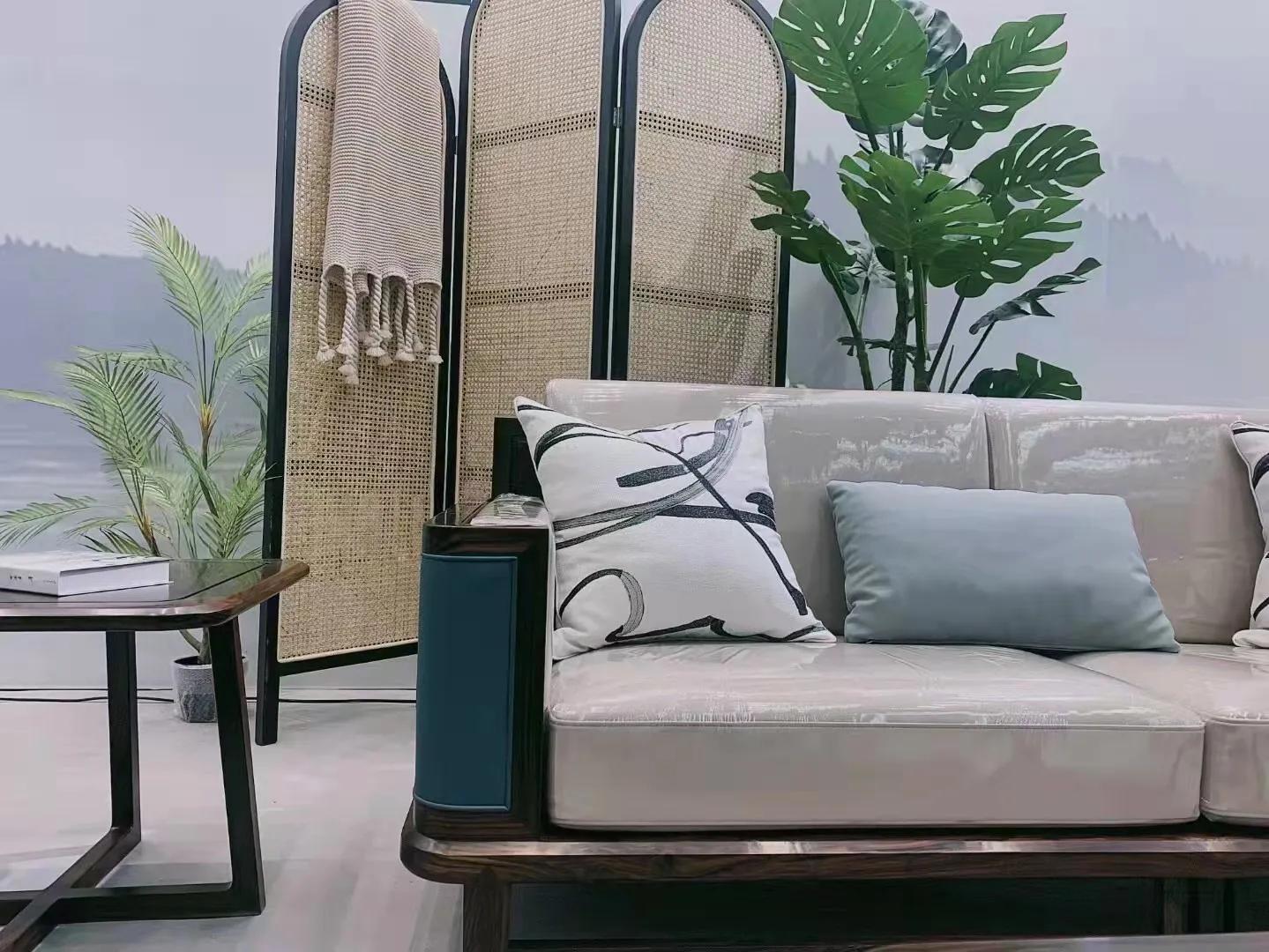 拾贰空间设计,拾贰空间阔叶黄檀红木新中式