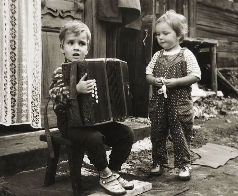 老照片里的苏联,二战苏联儿童老照片