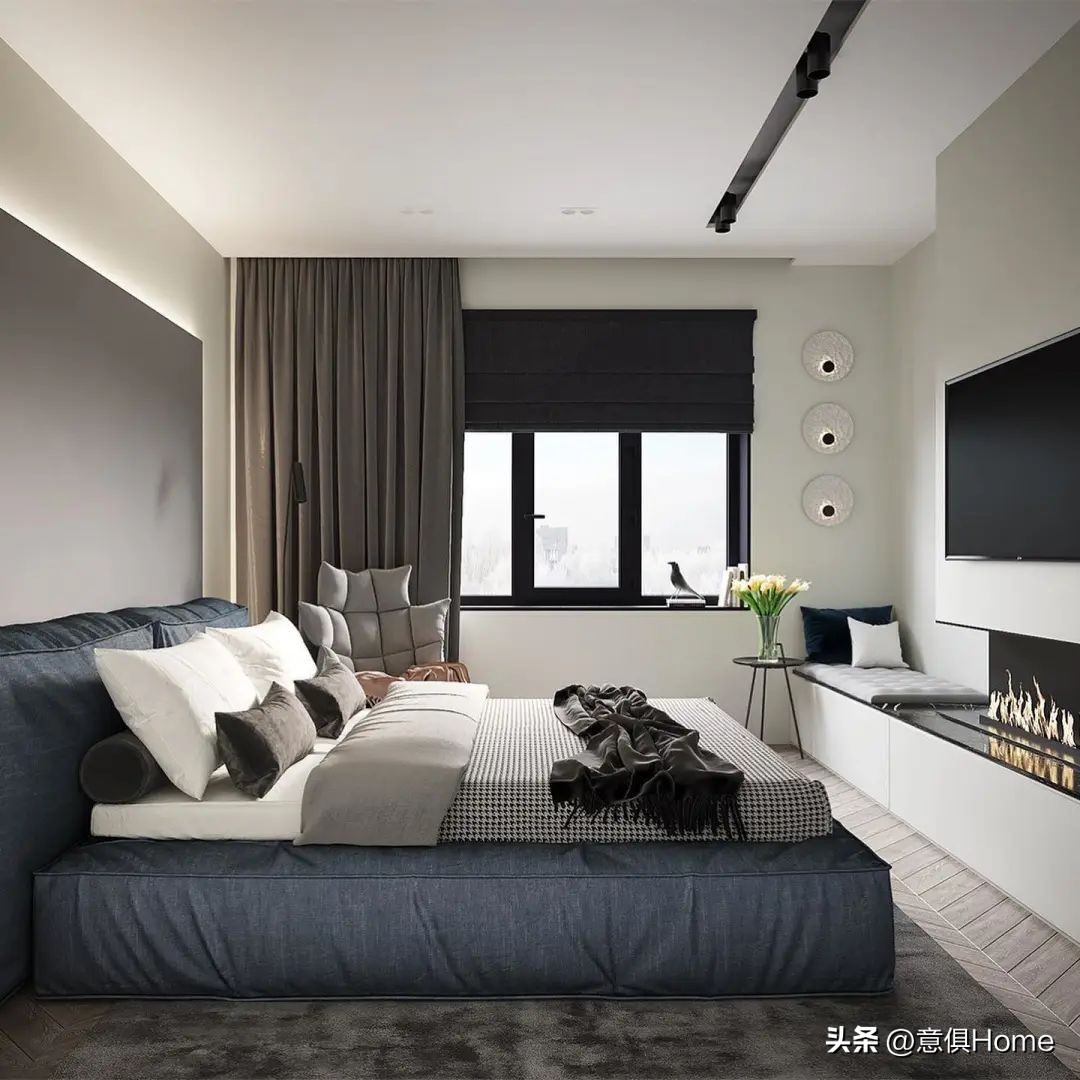 软包床最流行一款,比较温馨的软包床