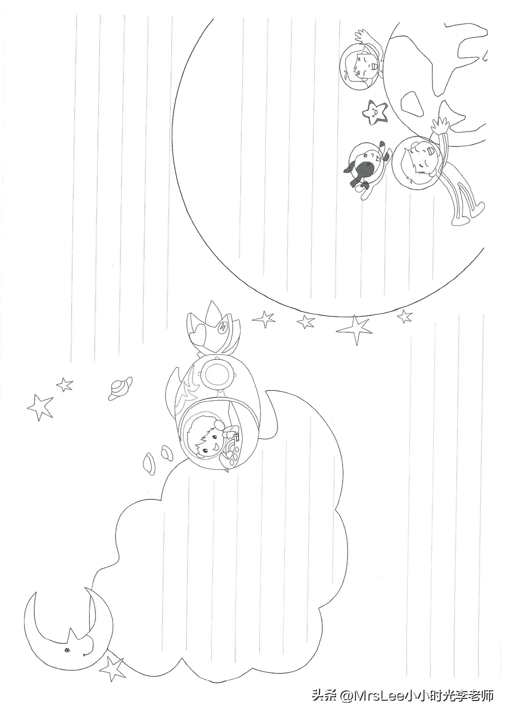 小学生画雷叔叔手抄报简单模板,手抄报模板80件套