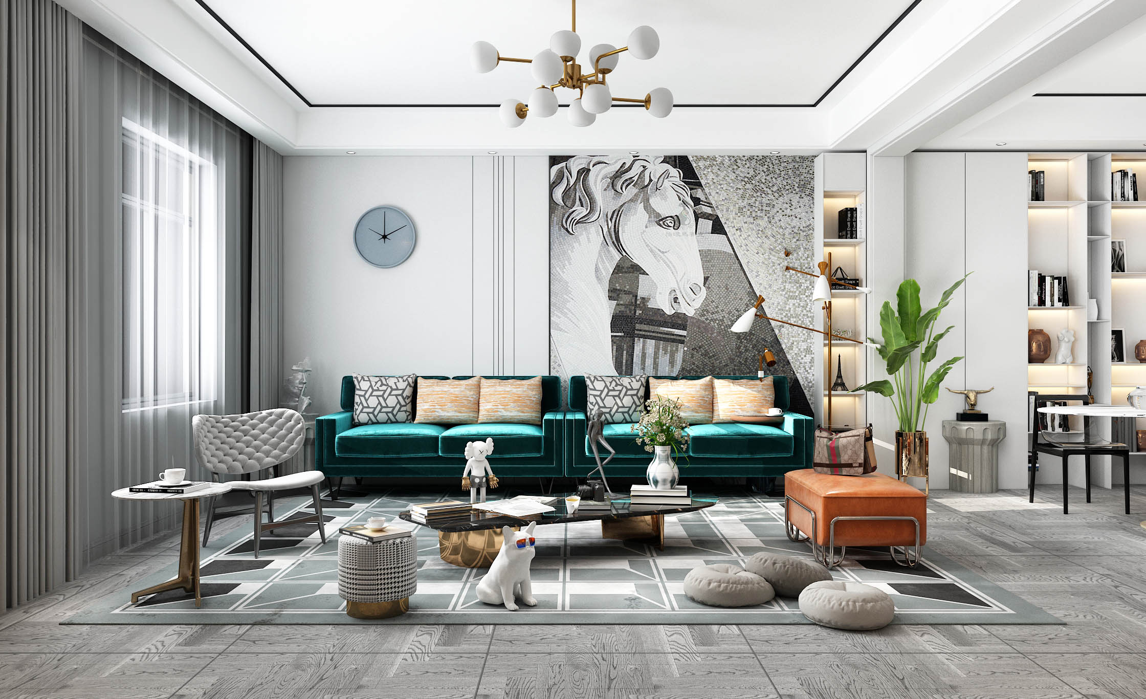 30款客厅吊顶图片,简装吊顶客厅效果图