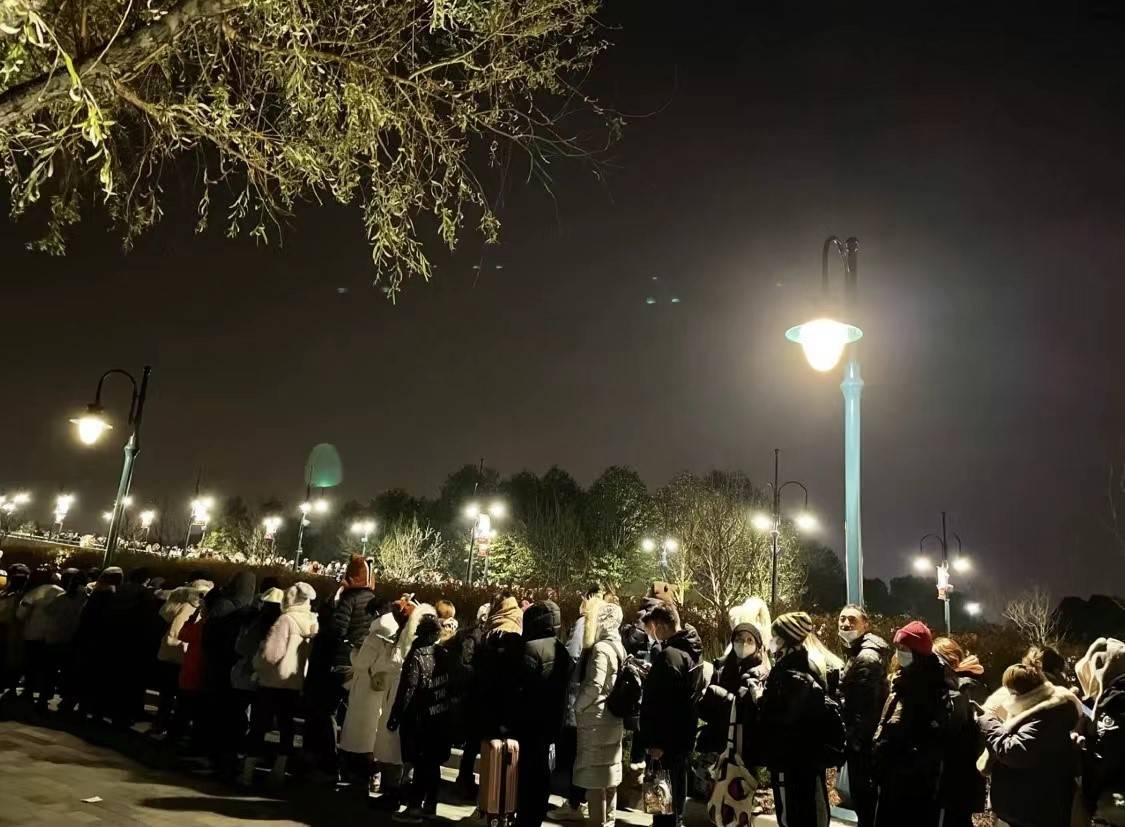 围困迪士尼：买500个暖贴凌晨排队站不住借轮椅憋到尿血被网暴