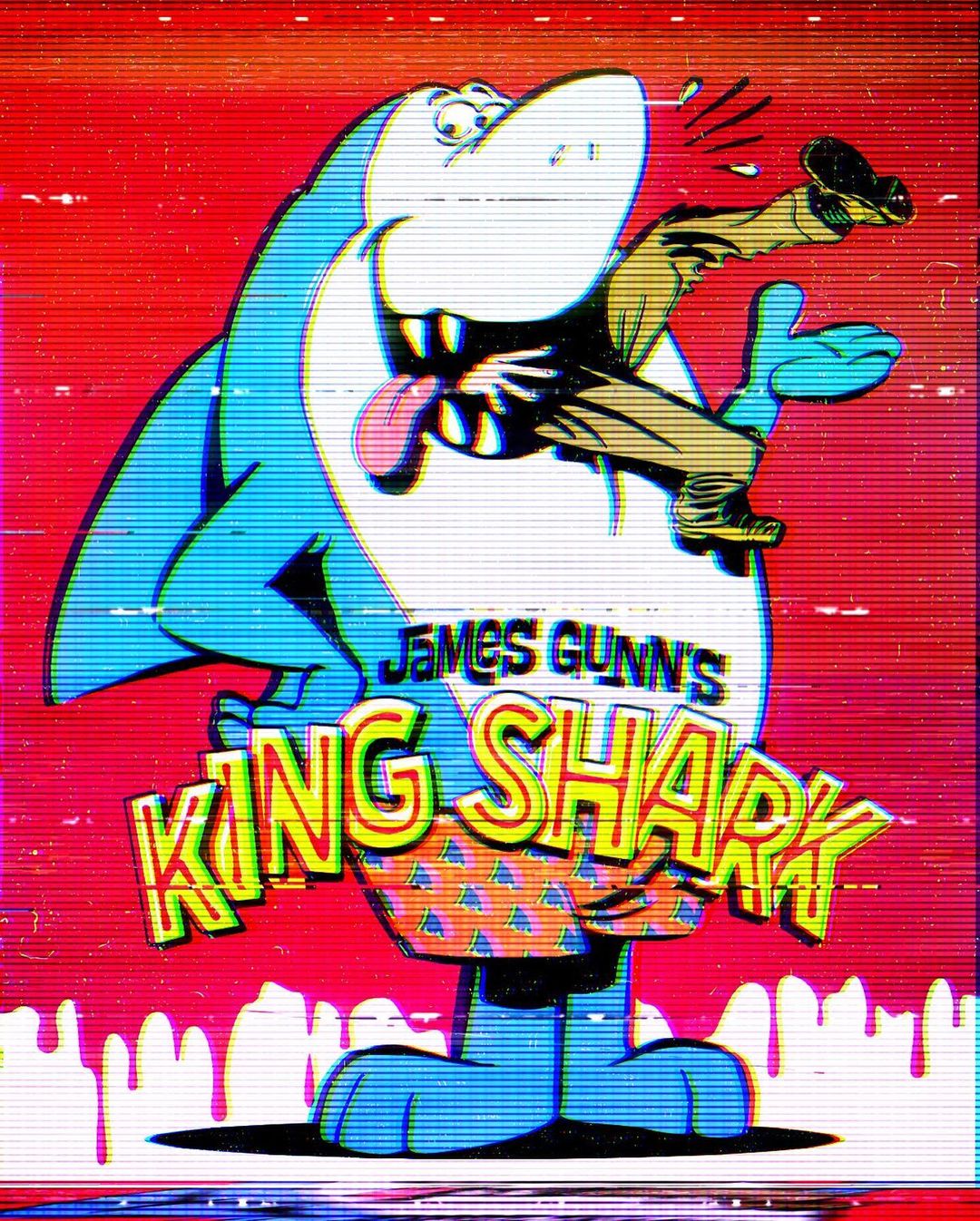 插画氛围感人物构图,复古美式波普插画