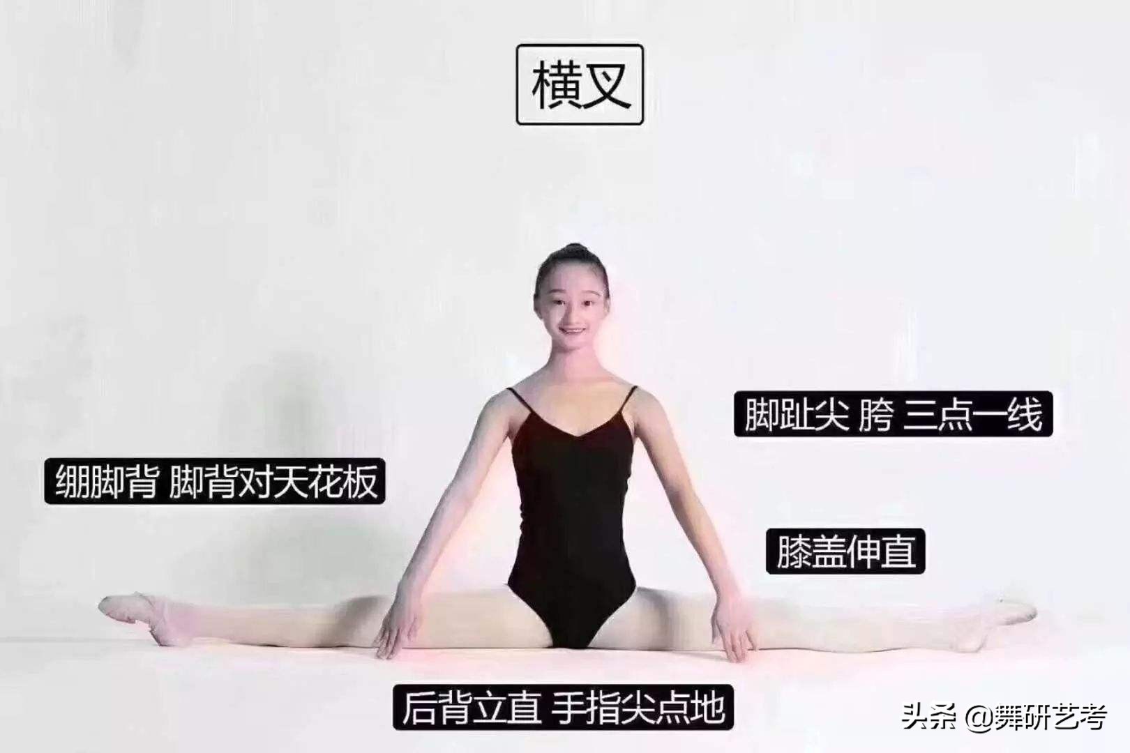 横叉的正确练法,怎么快速的学会横叉只用一个动作