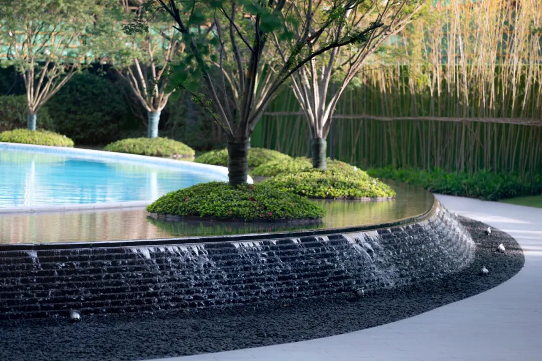 自然跌水景观,水幕瀑布跌水景观效果图