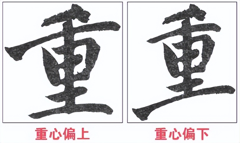 提高书法字结构的准确性,书法左中右结构字的重心